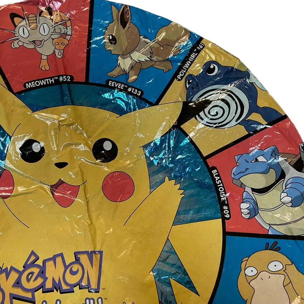 Vintage Pokémon Birthday Balloon Mylar Foil Deadstock Never Used Brand New 1999